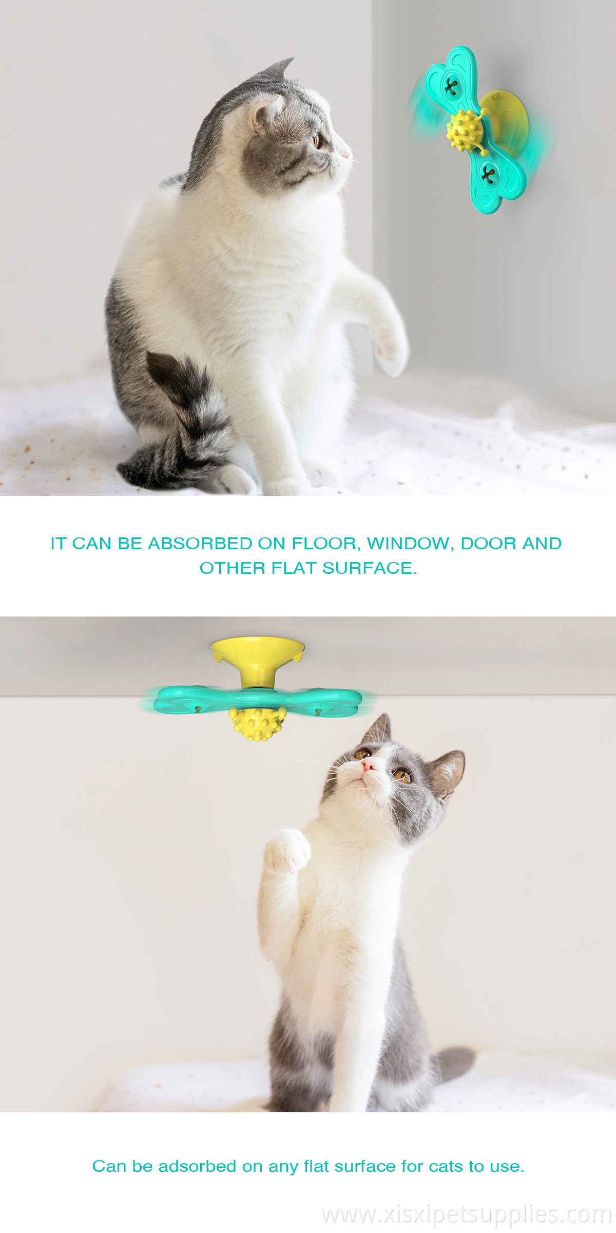 Wholesale Butterfly Cat Toy Blue Yellow Pet Innovative Accessories
